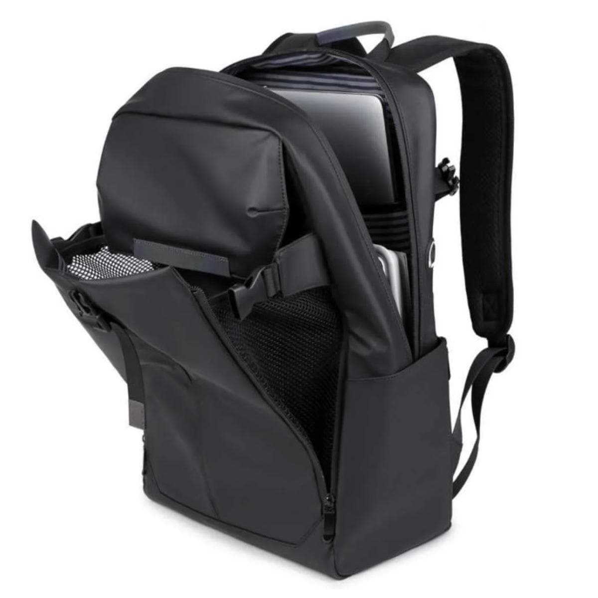 Okade - S61 Laptop backpack - Waterproof for everyday use - For laptops up to 17.3" - Black – 2