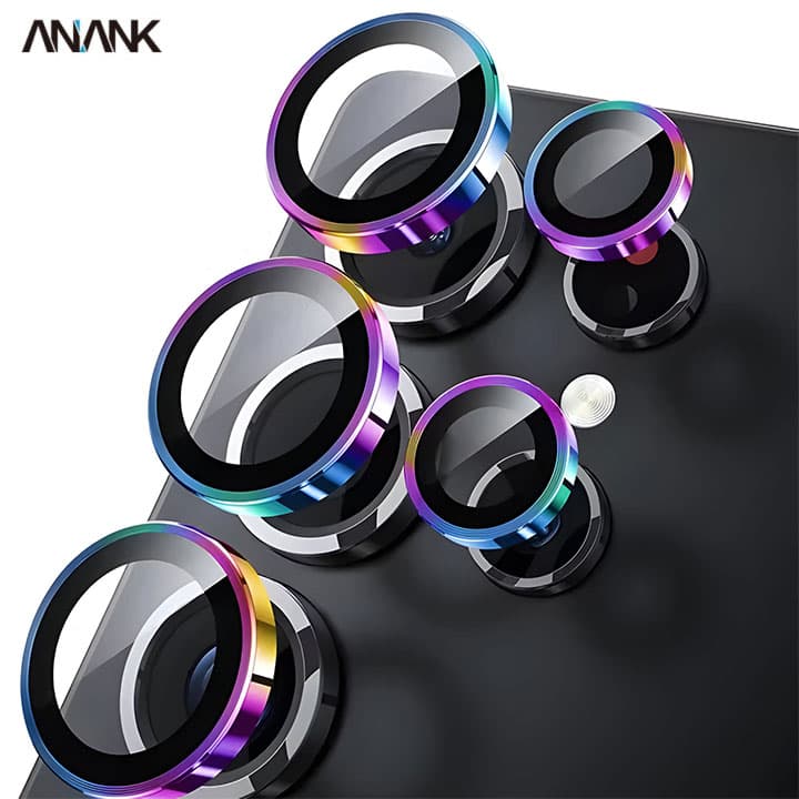 ANANK Samsung Galaxy S26 Ultra - fotocamera posteriore in vetro blindato - titanio fiammato singolo (99AR + Corning)