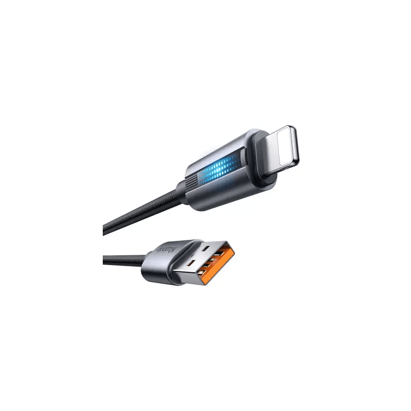 McDodo -Câble de charge USB-A vers Lightning avec voyant de charge, 1.2m, noir – 3