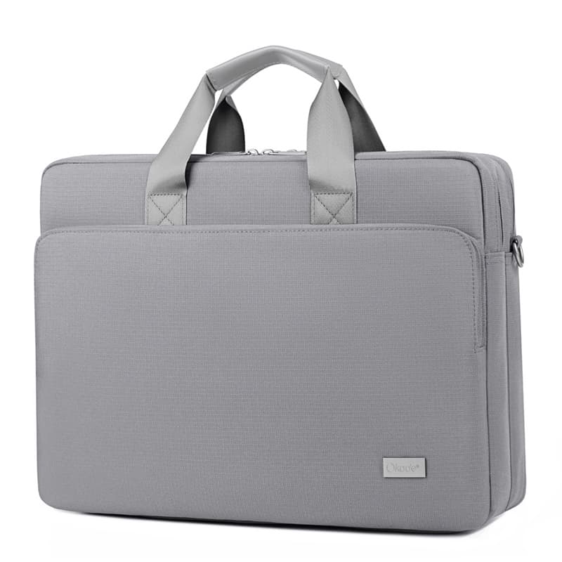 Okade - MacBook / Laptop Case, 15.6-16 inch - Padded Notebook Sleeve with Shoulder Strap, T69, Gray – 2
