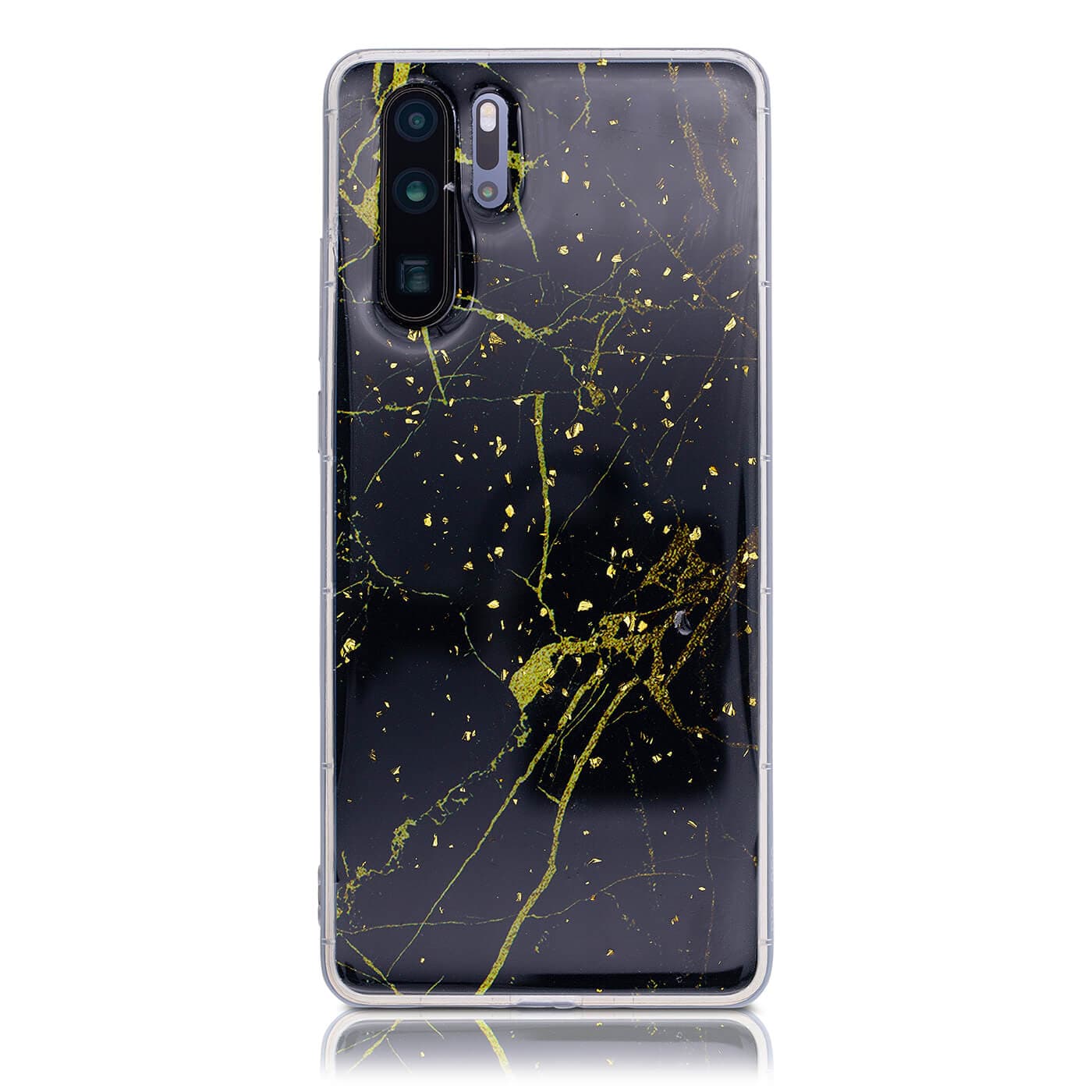 Huawei P30 Pro - Marmo nero e scaglie d'oro