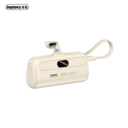 REMAX RPP-77 Serie Capsule 20W Powerbank 5000mAh con cavo iPhone a ricarica rapida, bianco – Bild 1