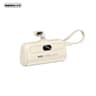 REMAX RPP-77 Serie Capsule 20W Powerbank 5000mAh con cavo iPhone a ricarica rapida, bianco