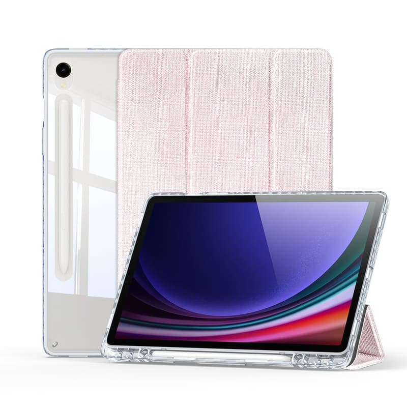 Samsung Galaxy Tab S9 FE / Tab S9 - Dux Ducis Unid Series, custodia flip stand-up, rosa
