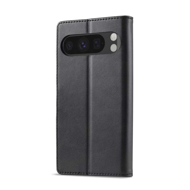 Google Pixel 8 - LC.IMEEKE Custodia a portafoglio con 3 scomparti per carte e chiusura magnetica, nero – 2