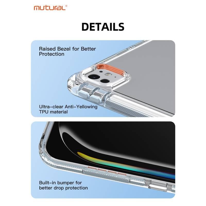 iPad Pro 11 (M4/M5) - Mutural Clear-Pro Series Tablet Case, Green – 4