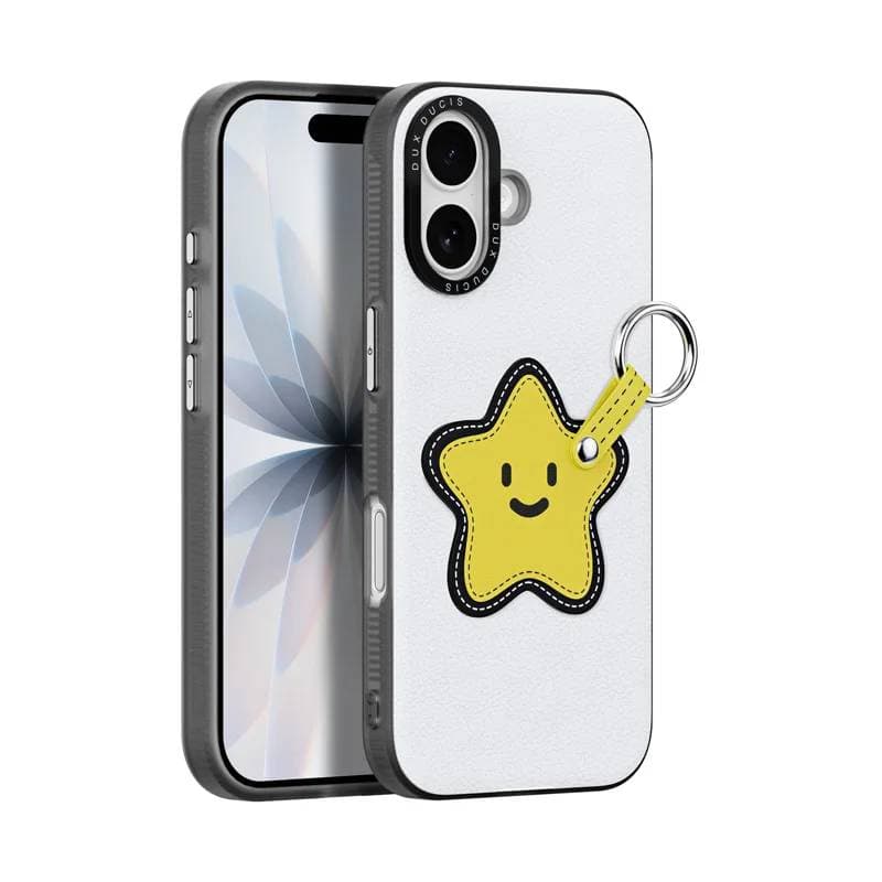 iPhone 17 - Dux Ducis - Luvy Series, Love Edition (Yellow Star), white