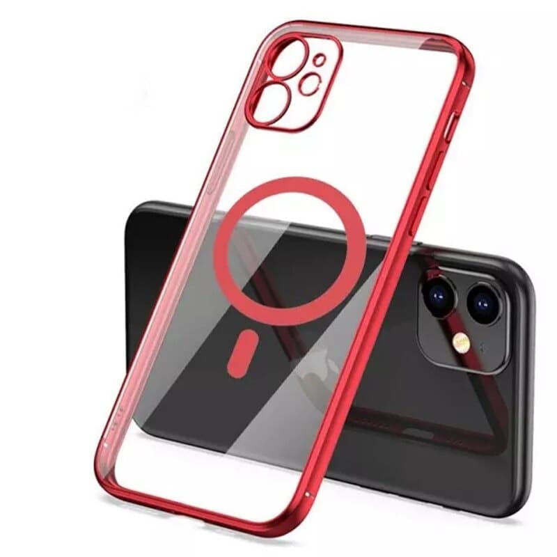 iPhone 13 Pro Max - Magsafe Clear Case Red