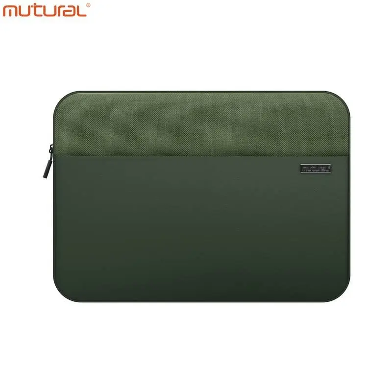 13/14" Laptop - Mutural LuxeLite Series Notebook Sleeve, water-resistant, Army Green