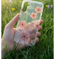A15 - Blumenhülle mit grossen pinken Blumen – Bild 2