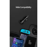 Adattatore di ricarica per auto Mcdodo da 38 W con USB-C PD e USB-A QC, doppia porta, nero – Bild 4
