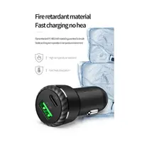 Adattatore di ricarica per auto Mcdodo da 38 W con USB-C PD e USB-A QC, doppia porta, nero – Bild 5