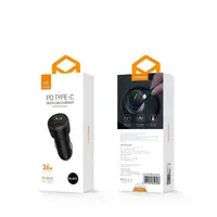 Adattatore di ricarica per auto Mcdodo da 38 W con USB-C PD e USB-A QC, doppia porta, nero – Bild 9