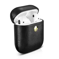 Airpods 1/2 Case - iCarer Echtleder Crazy Horse Black (IAP041-BK) – Bild 2