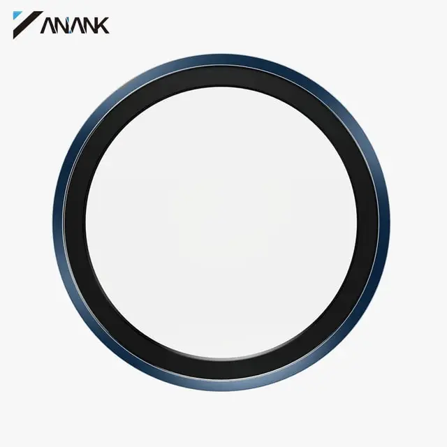 ANANK iPhone 17 Pro / 17 Pro Max - Vetro blindato della fotocamera posteriore - Materiale Safir con certificato GIA, blu