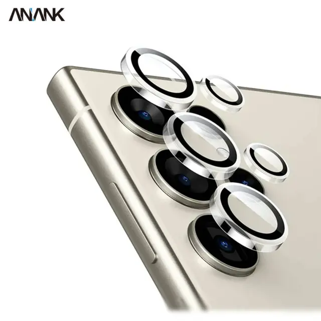 ANANK Samsung Galaxy S25 Ultra - fotocamera posteriore in vetro blindato - singolo trasparente - (99AR + Corning)