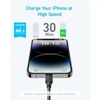 Anker 310 braided Kabel - USB-C zu Lightning - 1.8M - Schwarz – Bild 5
