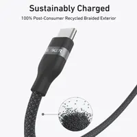 Anker braided cable - USB-C to USB-C - 0.9M - Black – Bild 2