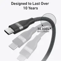 Anker braided cable - USB-C to USB-C - 0.9M - Black – Bild 3