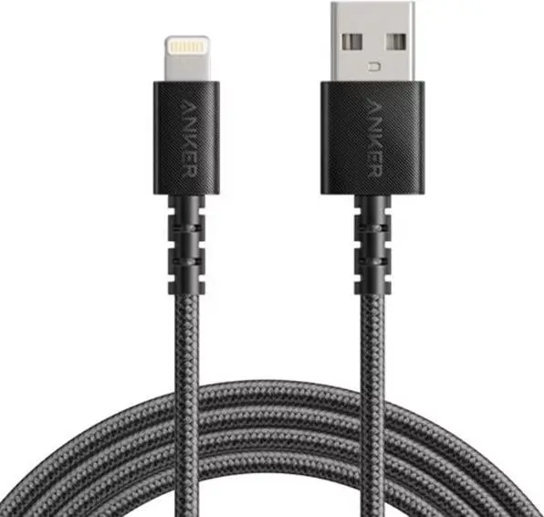 Anker Nylon Cable - Lightning to USB-A - 1.8M - Black