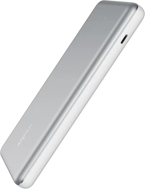ANKER Powerbank 10.000mAh + cavo di illuminazione PowerCore Pro, argento