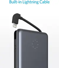ANKER Powerbank 10.000mAh + Lighnting Kabel PowerCore Pro, schwarz – Bild 5