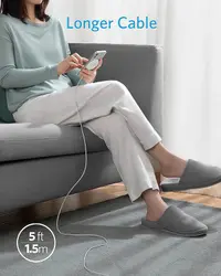 Anker - PowerWave Select Magnetic Pad - 7.5W Qi Wireless Charger, Weiss – Bild 4