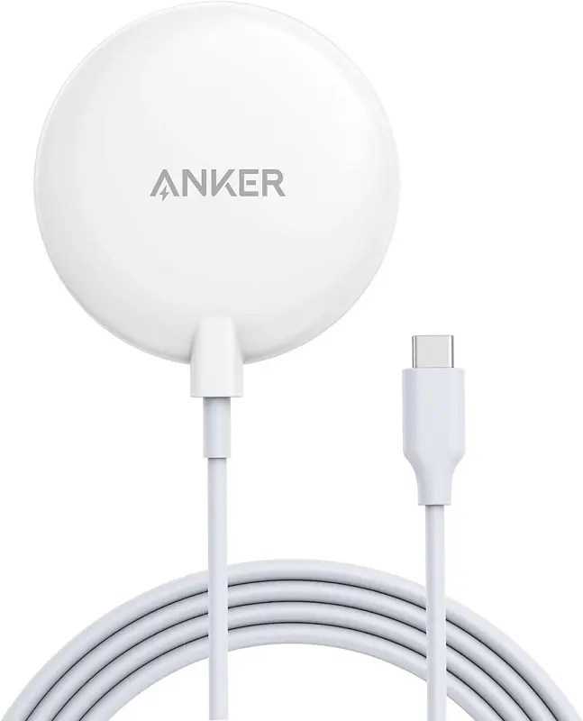 Anker - PowerWave Select Magnetic Pad - 7.5W Qi Wireless Charger, Weiss