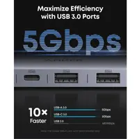 Anker - USB-C Hub 7-in-1 with HDMI / USB-C / USB-A, black – Bild 6