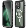 Apple iPhone 14 - Custodia impermeabile per esterni Redpepper IP68 serie Dot+ con Magsafe, nero
