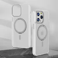 Apple iPhone 14 Plus - Étui à 360 degrés Magsafe Stand argenté – Bild 2