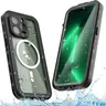 Apple iPhone 15 Pro Max - Custodia impermeabile per esterni Redpepper IP68 serie Dot+ con Magsafe, nero