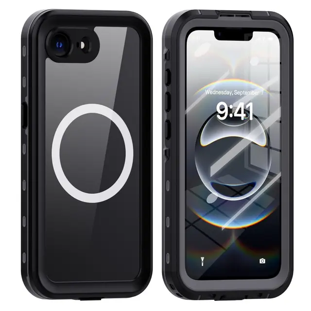 Apple iPhone 16e/17e - Redpepper IP68 Dot+ Series Étui étanche d'extérieur avec Magsafe, noir