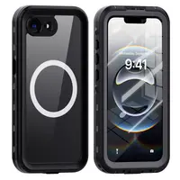 Apple iPhone 16e/17e - Redpepper IP68 Dot+ Series Wasserdichtes Outdoor Case mit Magsafe, schwarz – Bild 1
