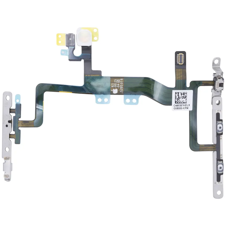 Apple iPhone 6S Powerbutton flex cable, new, original (with metall parts assembled)