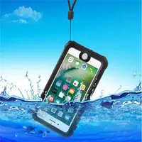 Apple iPhone 7 Plus / 8 Plus - Custodia impermeabile per esterni Redpepper IP68 serie Dot, nero – Bild 4