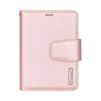 Apple iPhone Duo - Custodia Hanman Mill con 3 scomparti per carte, oro rosa – Bild 1