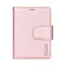 Apple iPhone Duo - Custodia Hanman Mill con 3 scomparti per carte, oro rosa