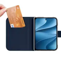 Apple iPhone Duo - Dux Ducis Skin Pro Series blu scuro MagStand – Bild 3