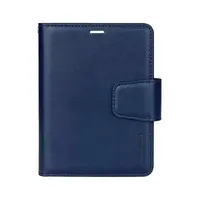 Apple iPhone Duo - Hanman Mill Flip Case with 3 card slots, dark blue – Bild 1