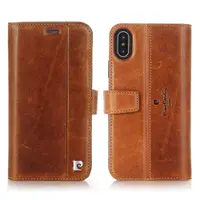 Apple iPhone X/XS - Pierre Cardin Flipcase marrone (PCL-P05) – Bild 1