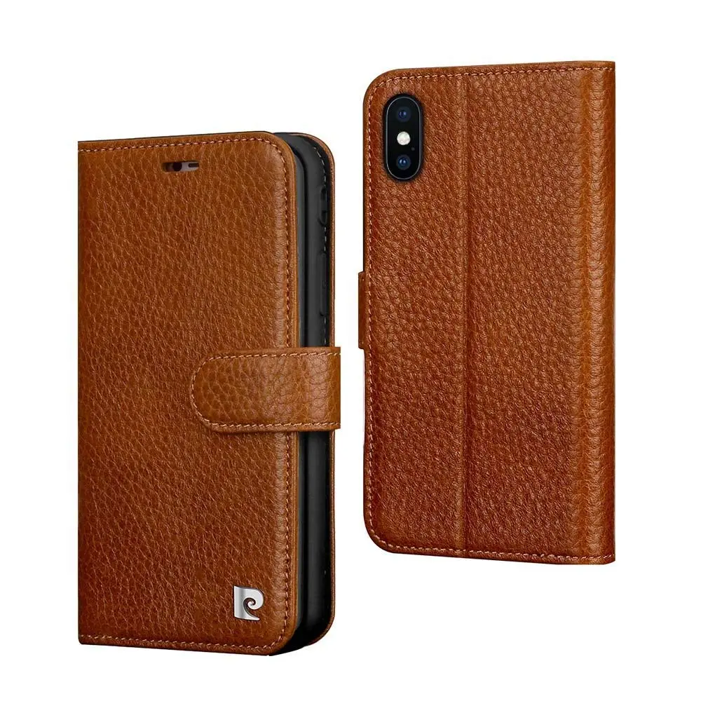 Apple iPhone XR - Pierre Cardin Flipcase marrone (PCS-P08)