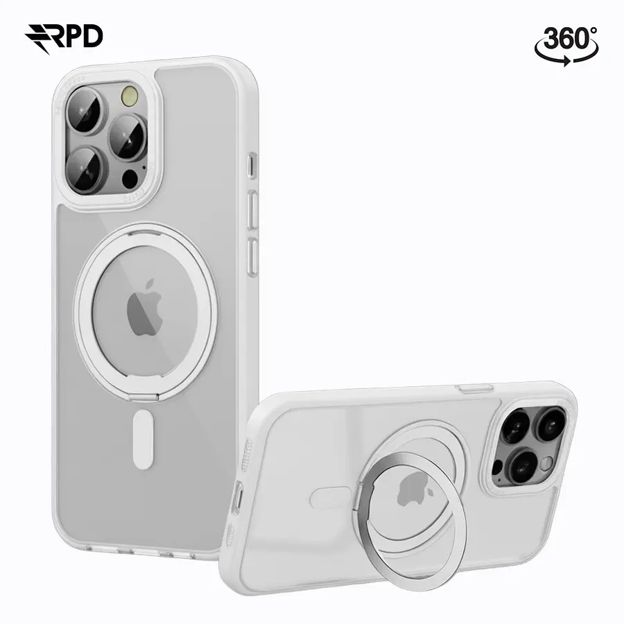 Apple Phone Air - 360 Grad Magsafe Stand Etui silber