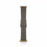 Apple Watch - Bracelet en cuir (44-49mm) - Marron avec boucle dorée