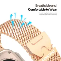 Apple Watch - Cinturino DUX Milanese Air - 38mm/40mm/41mm/42mm(10.Gen), oro rosa – Bild 7