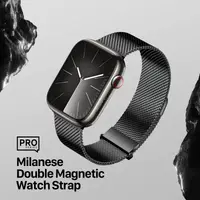 Apple Watch - Cinturino DUX Milanese versione Pro - 42mm/44mm/45mm/46mm(10.Gen)/49mm, nero – Bild 7