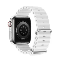 Apple Watch - Cinturino DUX OceanWave Version - 42mm/44mm/45mm/46mm(10.Gen)/49mm, bianco – Bild 2