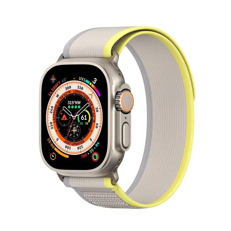 Apple Watch - Cinturino DUX versione YJ - 38mm/40mm/41mm/42mm(10.Gen) Giallo-Beige