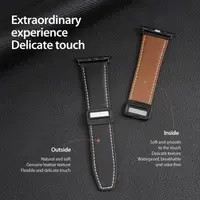Apple Watch - Cinturino in vera pelle DUX Gadget Series (38MM - 42MM), versione YA, nero – Bild 8