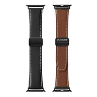 Apple Watch - Cinturino in vera pelle DUX Gadget Series (42MM-49MM), versione YA, nero – Bild 3